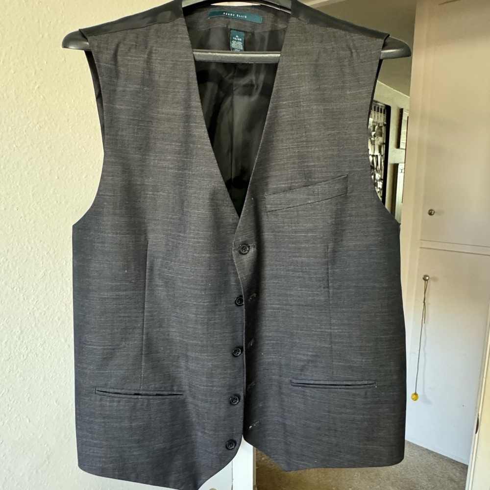 Grey Perry Ellis vest